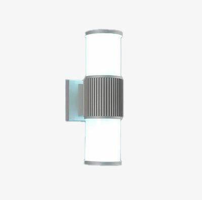 Lámpara LED cilíndrica de aluminio para exteriores