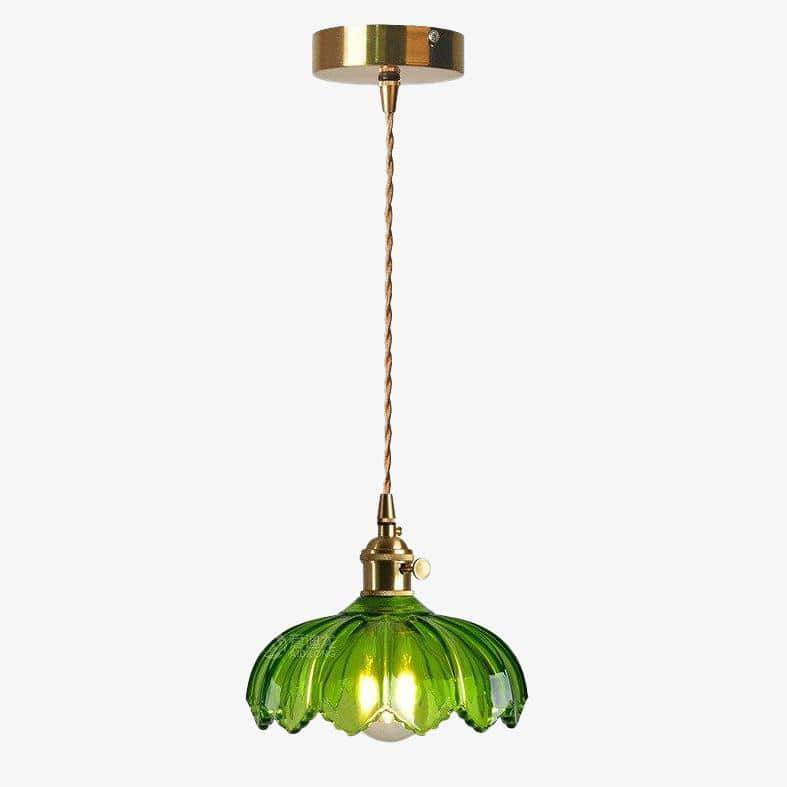 pendant light LED design with lampshade retro glass hotel
