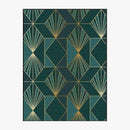 Tapis rectangle vintage aux formes géométriques Luxury Floor A