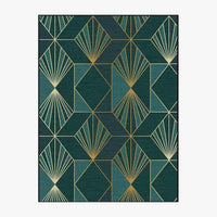 Tapis rectangle vintage aux formes géométriques Luxury Floor A