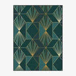 Tapis rectangle vintage aux formes géométriques Luxury Floor A