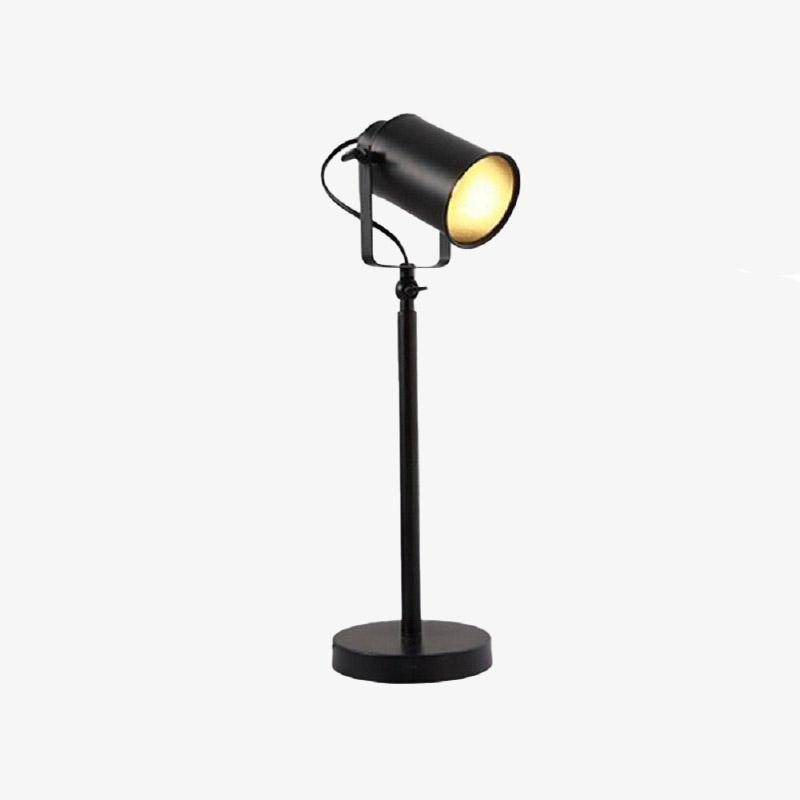 Lampe de bureau à LED spot ajustable sur pied noir - vue 5 sur 6