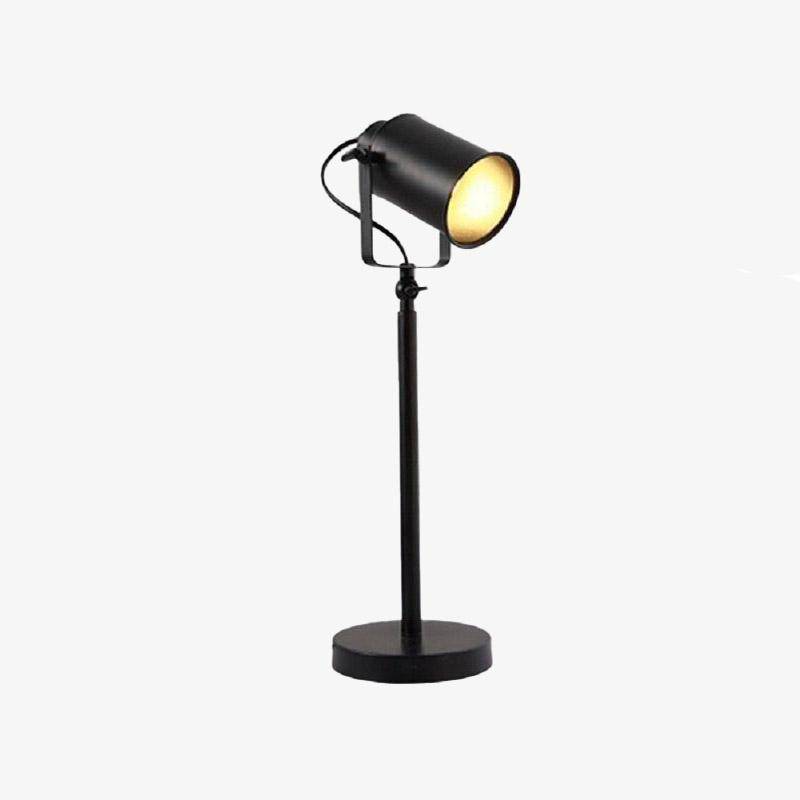 Lampe de bureau à LED spot ajustable sur pied noir