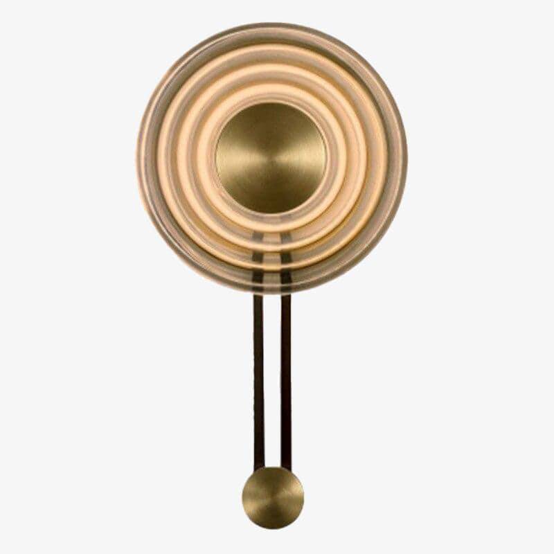 wall lamp wall design with gold LED and minimalist style disc