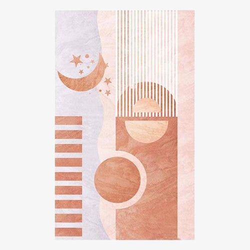 Tapis rectangle aux formes géométriques modernes Alia A