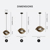 Suspension design coquillage en bambou