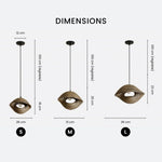 Suspension design coquillage en bambou