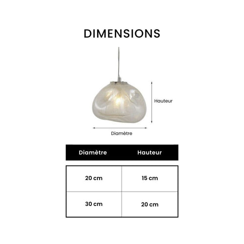 Suspension design en verre déformé Marsden