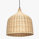 Suspension en rotin LED avec abat-jour arrondi Hang