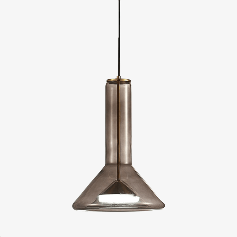 pendant light LED design with rounded glass shapes