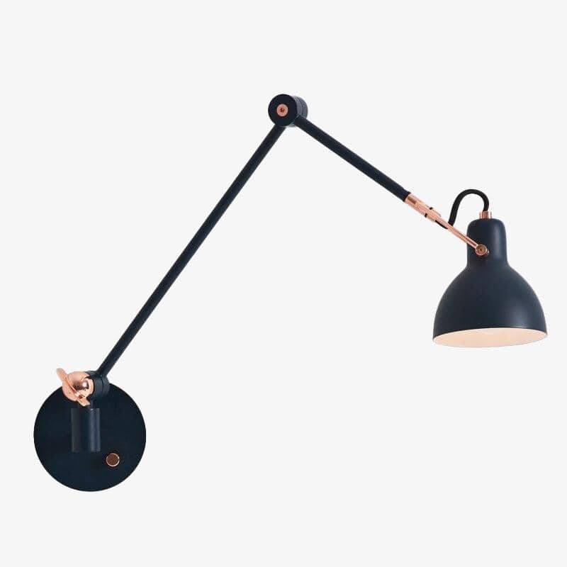 wall lamp modern metal LED wall lamp with black articulated arm