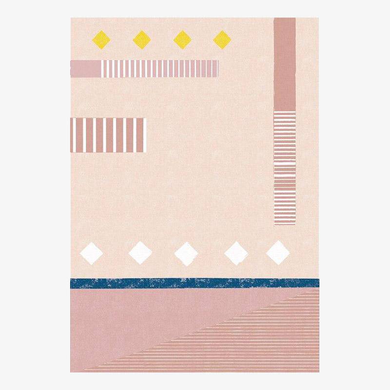 Tapis rectangle moderne style Girls'Room A