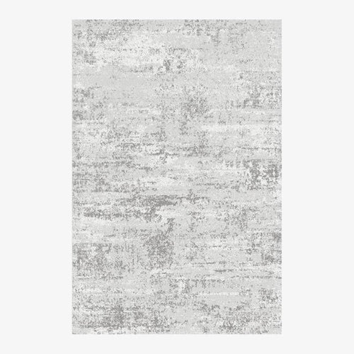 Tapis rectangle gris claire style shaggy