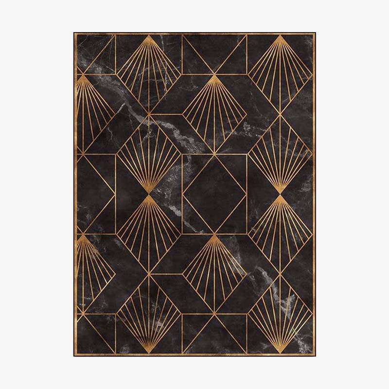 Tapis rectangle vintage aux formes géométriques Luxury Floor B