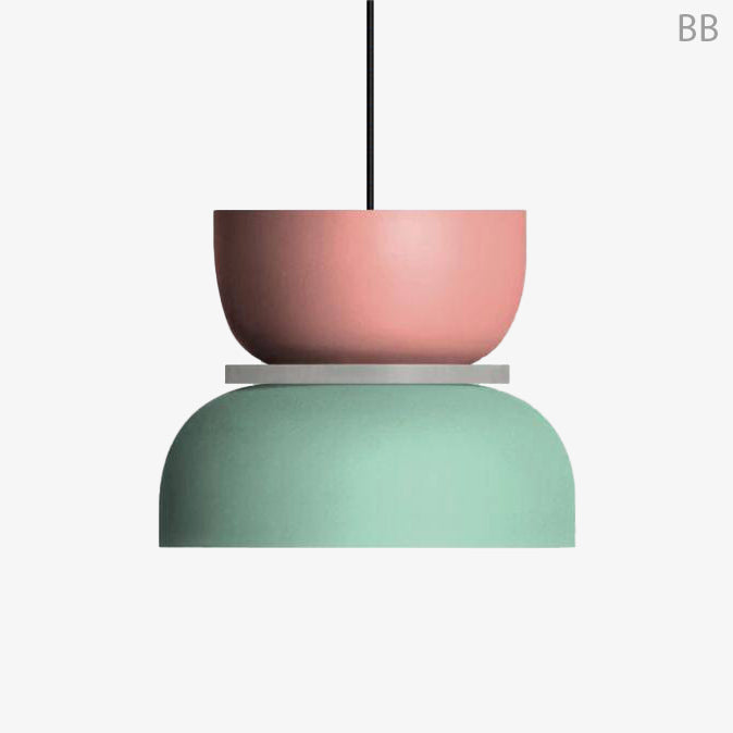 pendant light colorful Makazon playful shapes