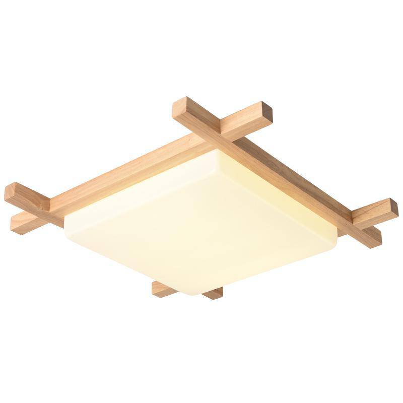 Plafonnier en bois à LED Botimi