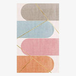 Tapis rectangle aux formes géométriques modernes Alia B