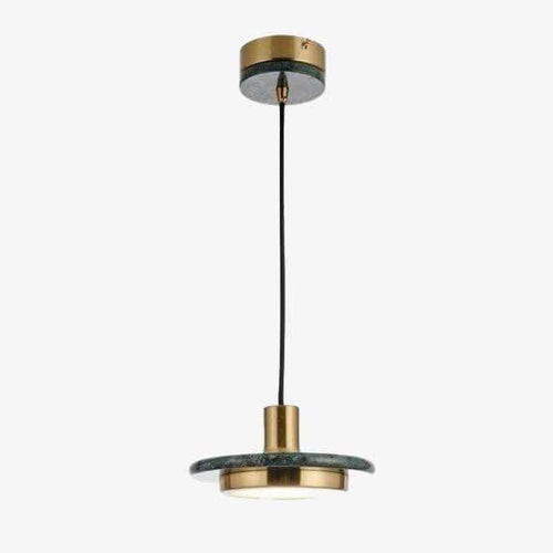Suspension design LED avec abat-jour en forme de disque chromé Luxury - vue 2 sur 9