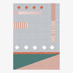 Tapis rectangle moderne style Girls'Room B