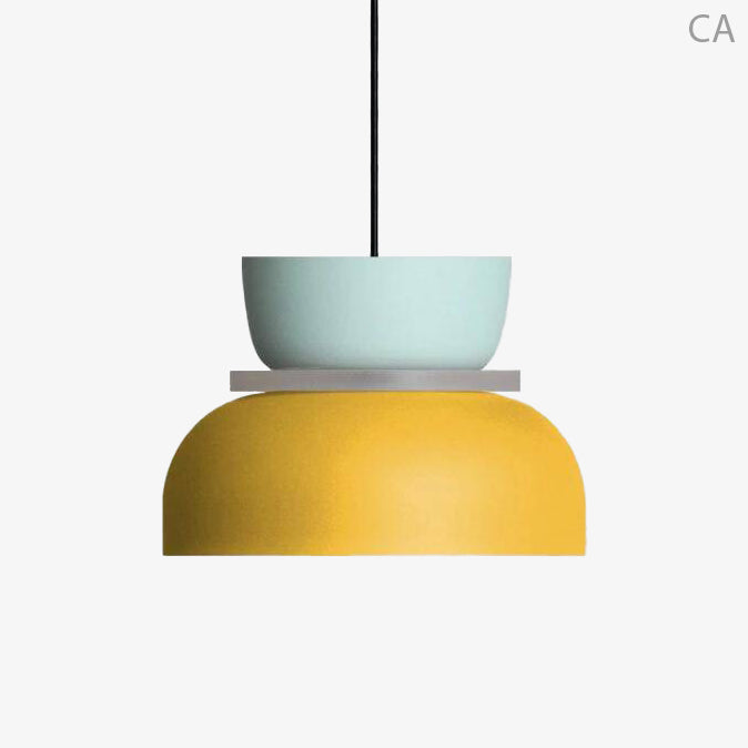 pendant light colorful Makazon playful shapes