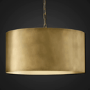 Suspension design LED avec abat-jour cylindre métal industriel
