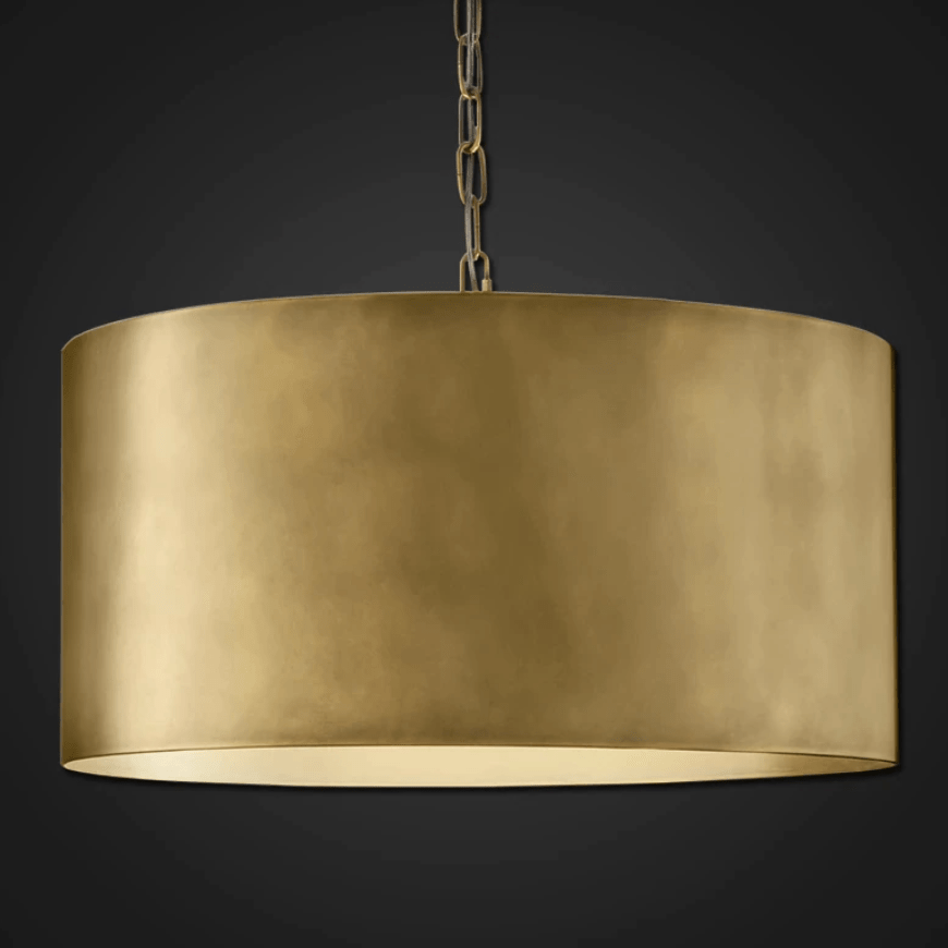 Suspension design LED avec abat-jour cylindre métal industriel - vue 5 sur 5