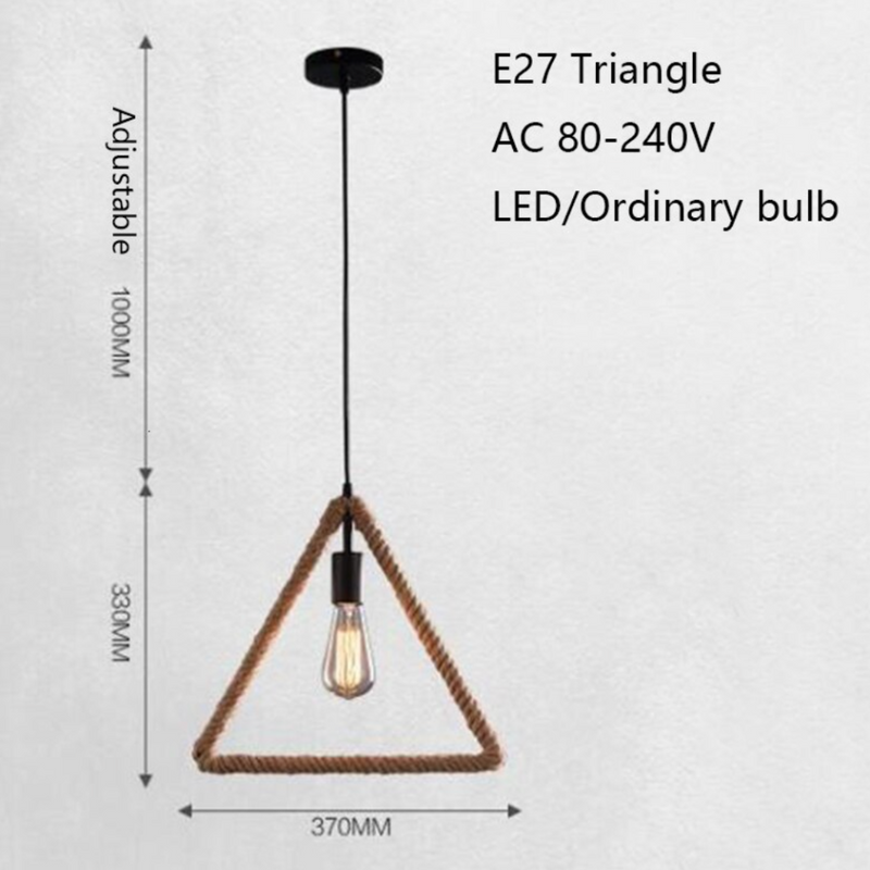 Suspension moderne LED en corde géometrique Hendese