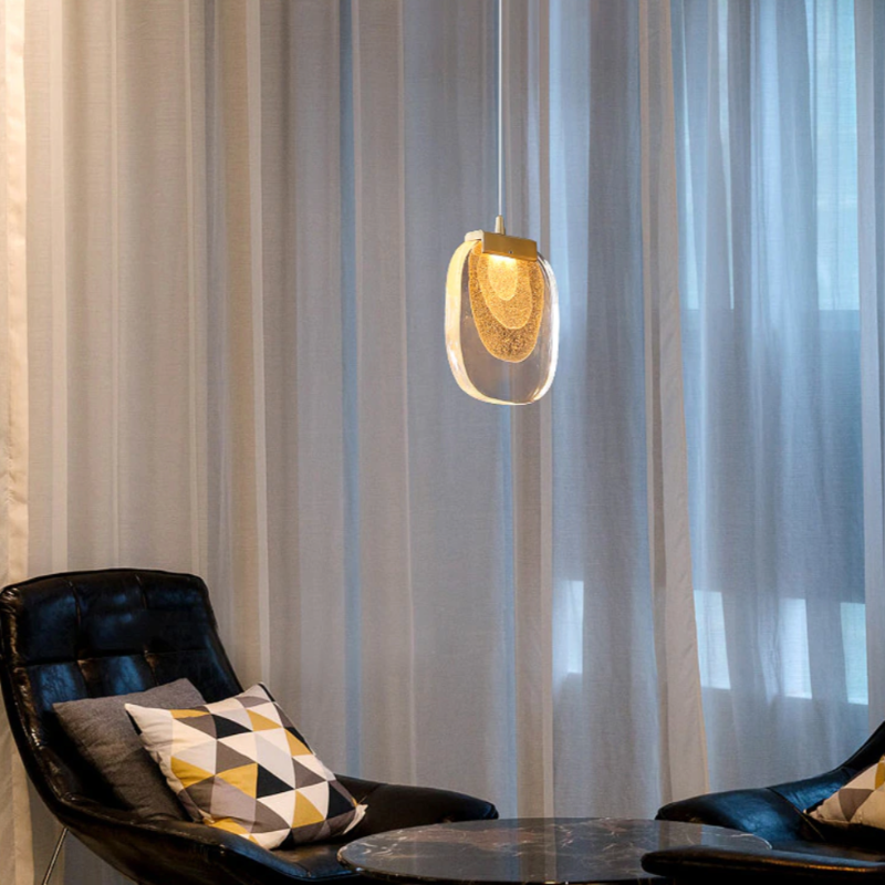 Suspension moderne luxury avec lampe en verre Anamy