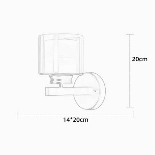 Applique murale moderne LED style faux bougeoir Alode - vue 12 sur 11