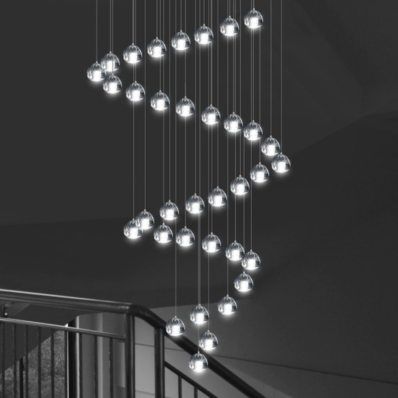 Jaione moderna araña de cristal LED en forma de carámbanos