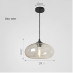 Suspension design ovale en verre Ball