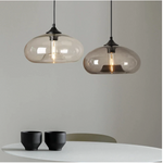 Suspension design ovale en verre Ball