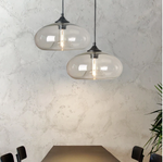 Suspension design ovale en verre Ball