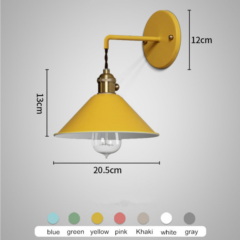 Aplique de LEDs con acabado vintage en varios colores