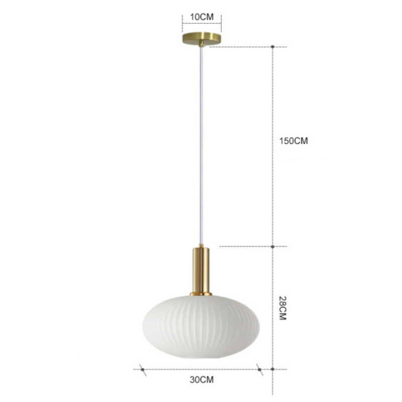 pendant light LED design with lampshade colored glass light