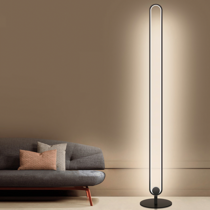 Lampadaire industriel LED minimaliste en métal résistant Hevenly