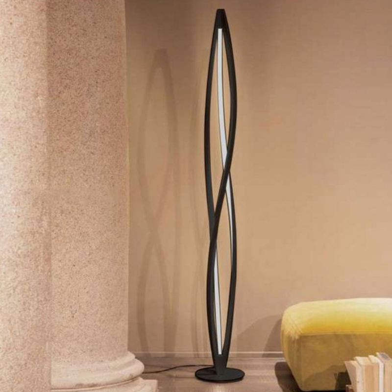 Floor lamp Hevenly minimalist LED industrial in durable metal