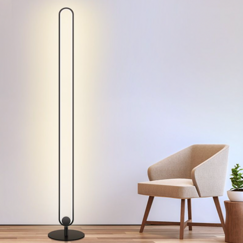 Lampadaire industriel LED minimaliste en métal résistant Hevenly