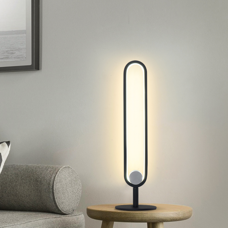 Hevenly industrial minimalist metal LED table lamp