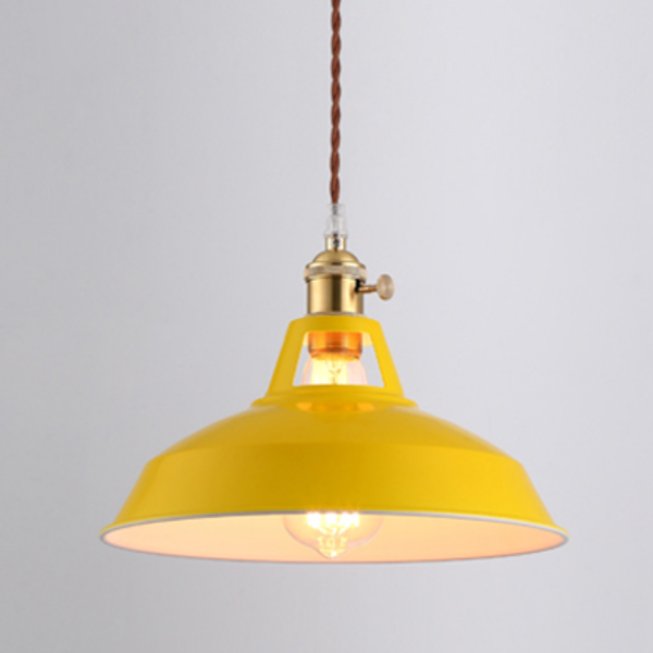 pendant light Loft colored metal LED