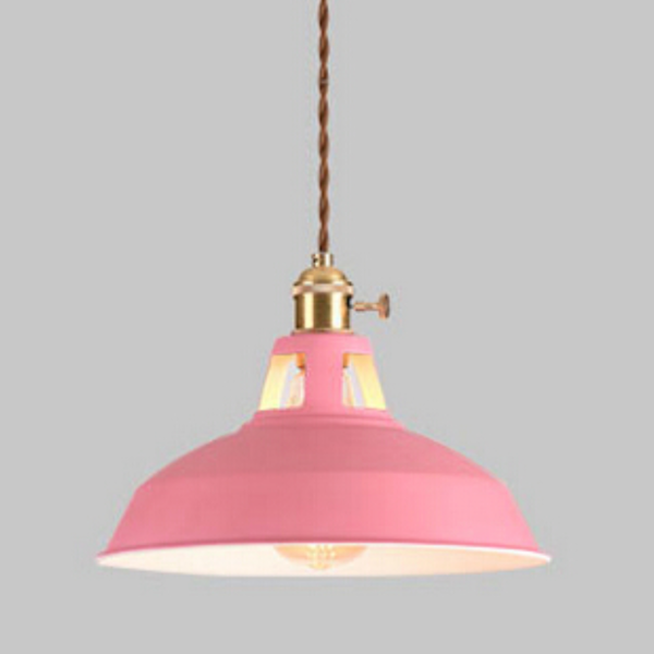 pendant light Loft colored metal LED