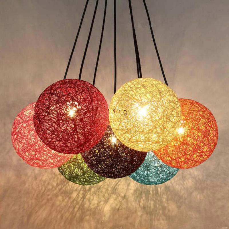 Suspension boule papier Wicker