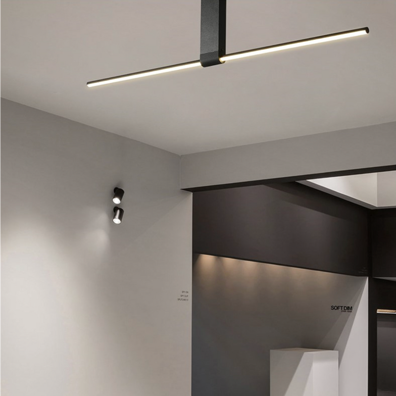 Plafonnier moderne led minimaliste barre lumineuse mahil