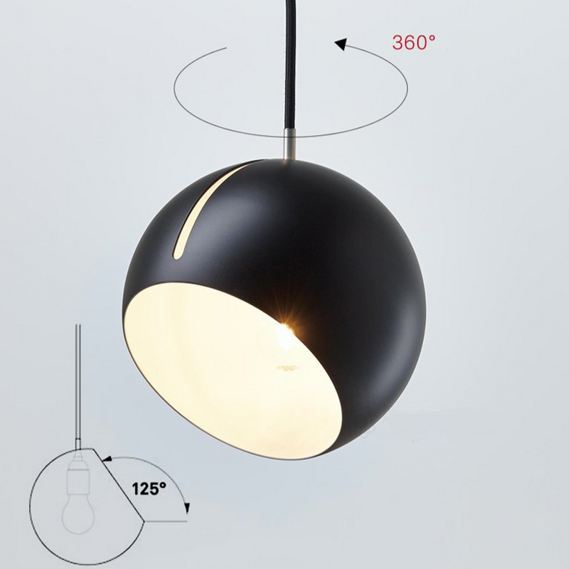 Suspension design à LED en forme de boule dirigeable colorée Hanging