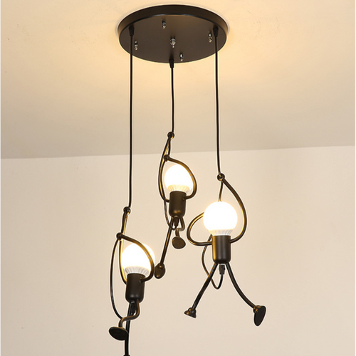 Suspension design à LED bonhomme suspendu Human - vue 7 sur 8