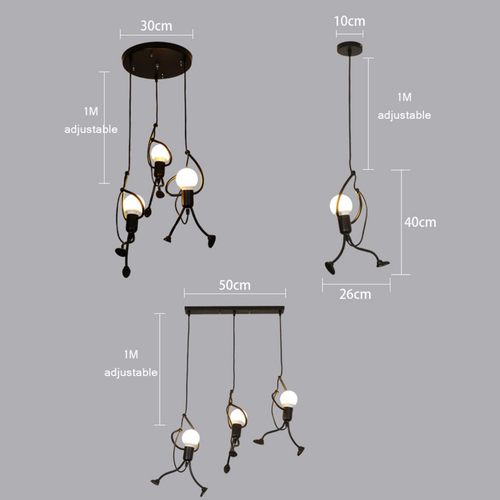 Suspension design à LED bonhomme suspendu Human - vue 9 sur 8