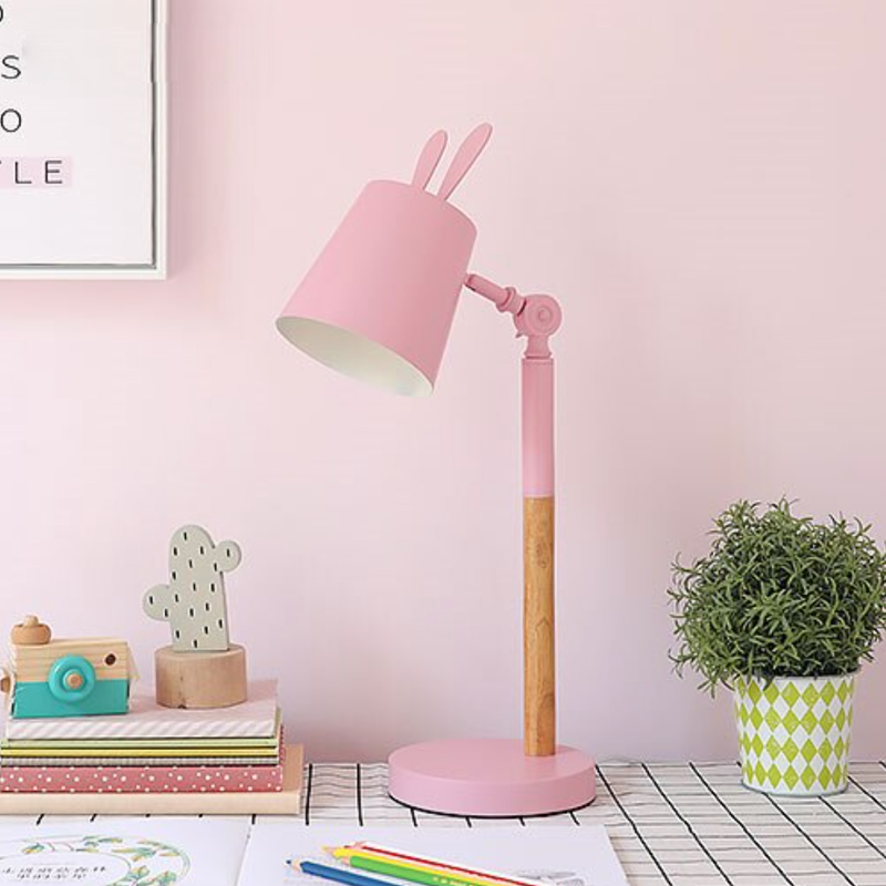 Lampe de bureau ou chevet colorée à oreilles de lapin rabbit