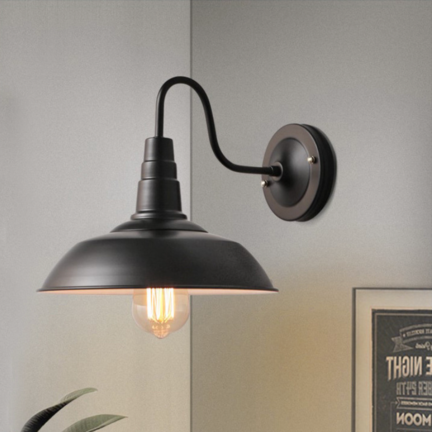 wall lamp vintage rustic LED outdoor (black or brown)