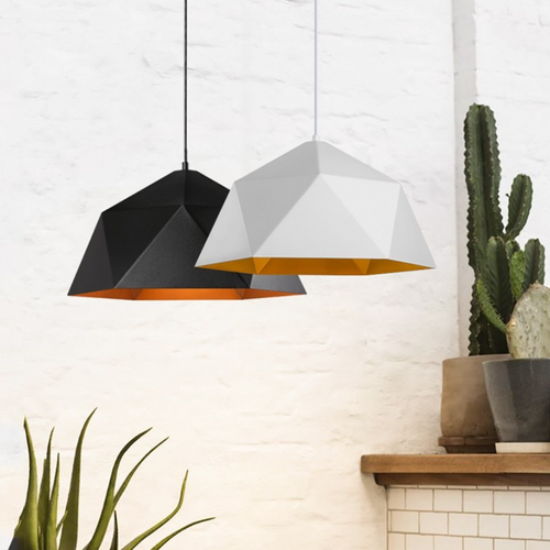 Suspension design LED cône géométrique Industrial - vue 4 sur 5