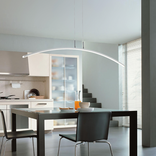 Lustre design moderne à LED arc de cercle - vue 3 sur 5